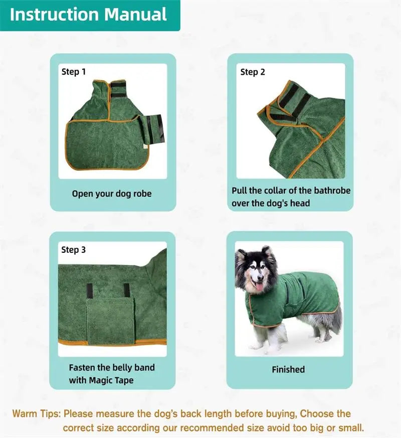 Microfibre Drying Coat