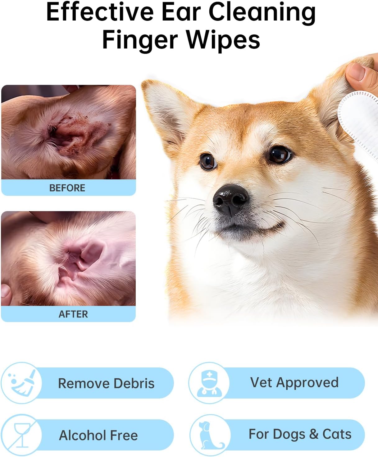 Dog Ear Cleaning Wipes