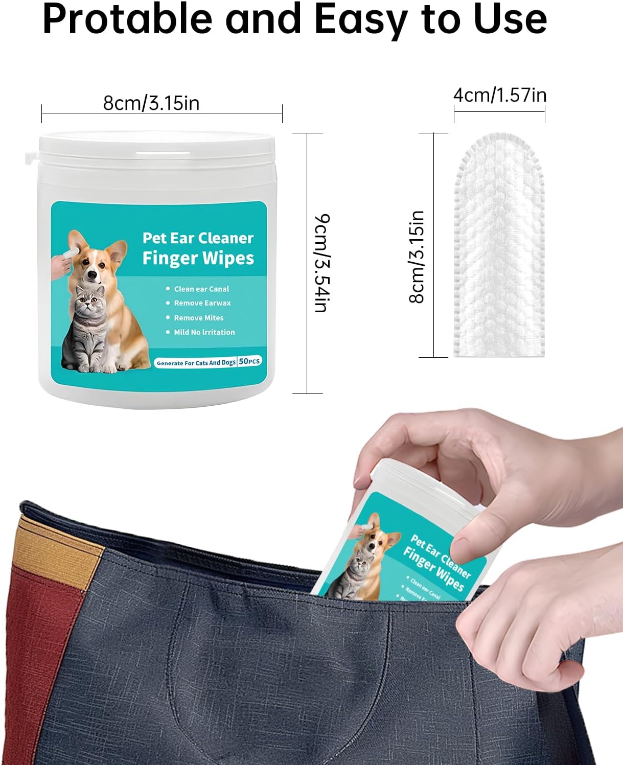 Dog Ear Cleaning Wipes