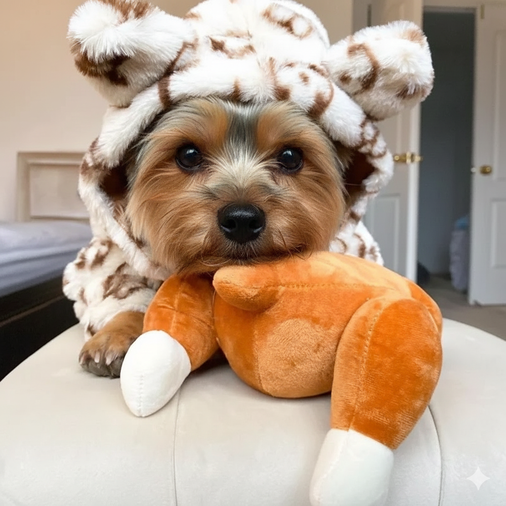 Yorkie Cozy Fur Jacket