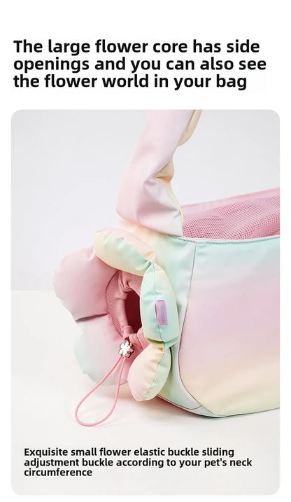 Pastel Bloom Pet Carrier Bag