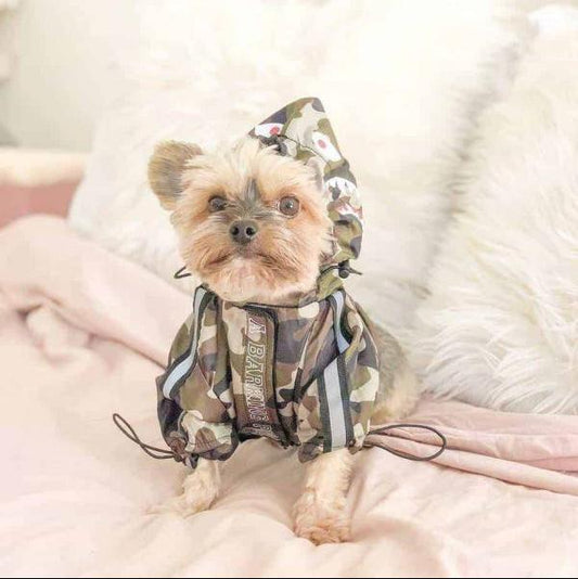 Camo Yorkie Windbreaker Jacket