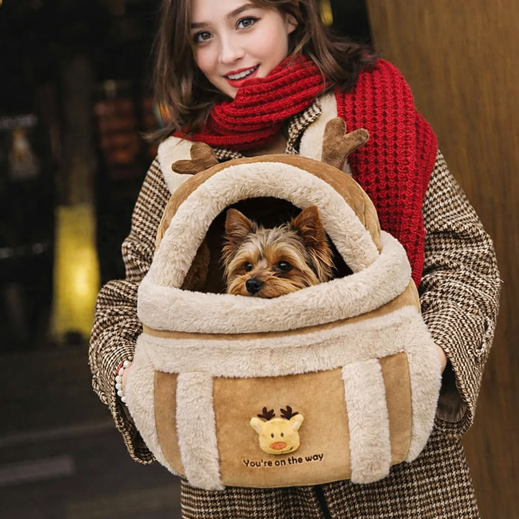 Plush Pet Carrier Backpack