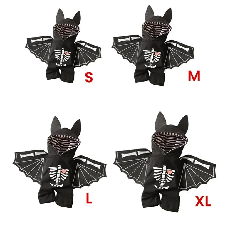 BatSkull Yorkie Halloween Costume