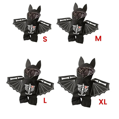 BatSkull Yorkie Halloween Costume